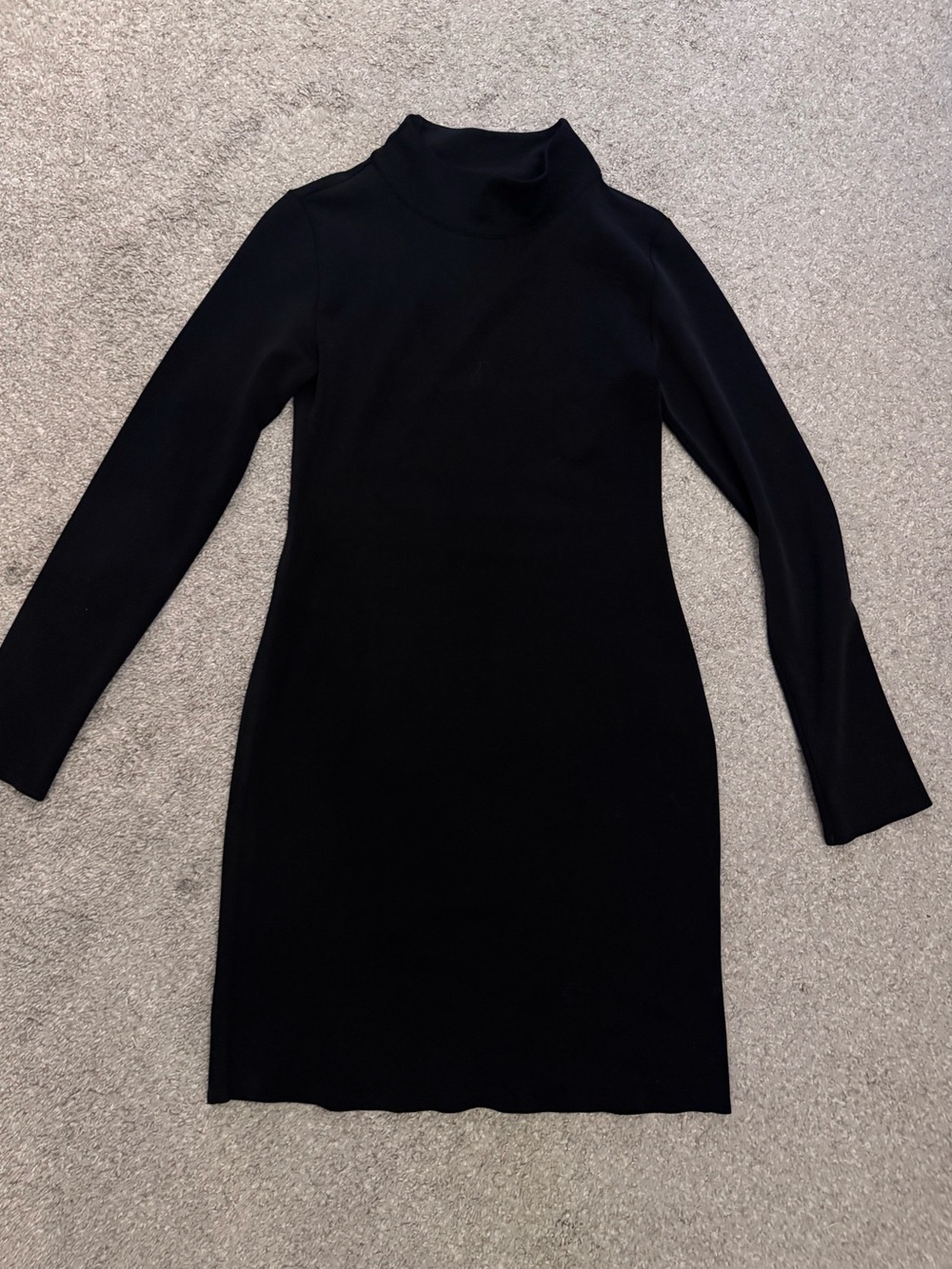 7 Diamonds Black Long-Sleeve Turtleneck Dress